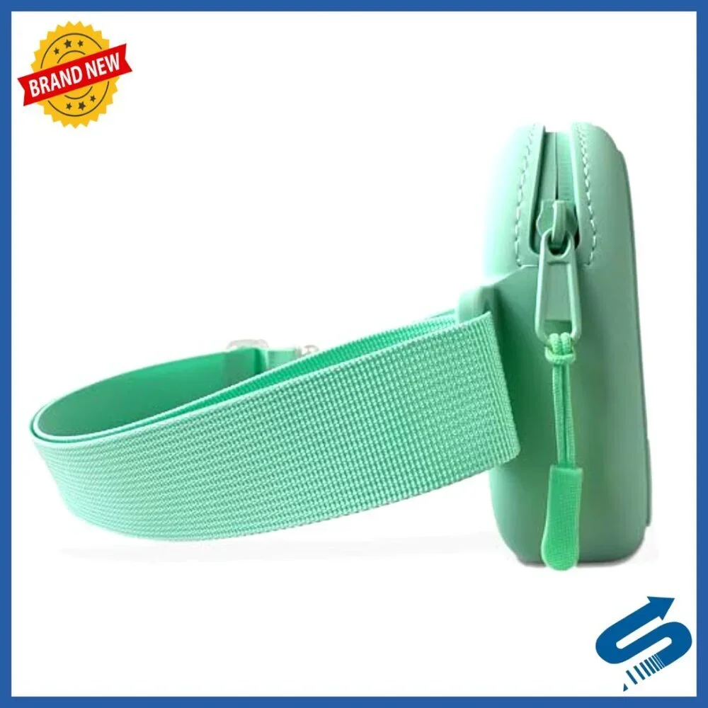Water-Resistant Silicone Fanny Pack Crossbody Bag Adjustable Strap Travel